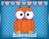 Pumpkin Owl Sticker