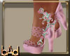 Pink Rose Fairy Boots