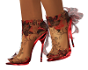 *Ney* Red Silk Shoes