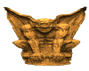 2D Gold Gargoyle statue