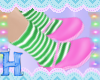 MEW strip socks kid flat