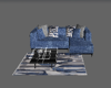 Blue Small Sofa