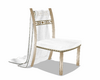 Elegant White Gold Chair