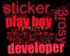 sticker play boy dvl