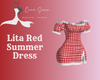 Lita Red Summer Dress
