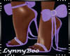P9)AJ" Lilac Bow Heels