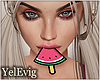 [Y] Watermelon on mouth