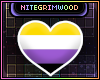 Nonbinary Pride Heart