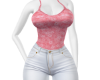 pink jean fit