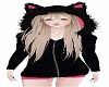 Black n Pink Cat Jacket