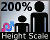 Height Scale 200% M