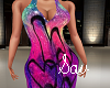 Tye Dyed Hearts Gown