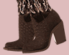 E* Brown Western Boots