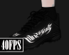Black Print Sneakers