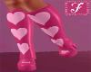 Yummy Pink Heart Boots