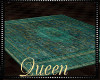 !Q T Green Rug