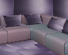purple sleek rich couch