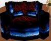 blue black cuddle chair