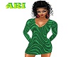 xmas green  knit dress