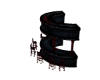 black/red rose bar