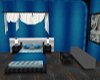 blue & gray Bed