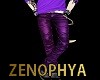 Emo Pants Purple cuir