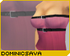 Belts Top - Black-Pink