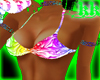 Rave Rainbow Bikini Top