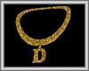 Letter D necklaces Male