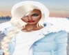 Winter Hat +Blonde Braid