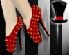 Red Studded High Heels