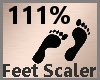 Feet Scaler 111% F