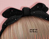 !!D Headband Black Glit