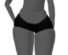 Blk Jean Pudge Shorts