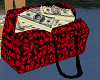 Red Louis V Money Bag