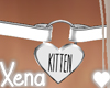 Kitten ♥ Choker Wht/Ls