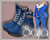 S | Blue Boots