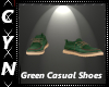 Green Casual Shoes