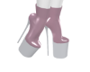 NEW Latex Nurse Boots 2