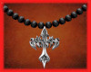 Pearled Cross Necklace M