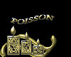 sticker poisson gold