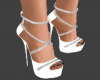 white sparkle heels