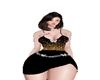 black dress gold