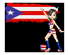 PR FLAG WITH LADY