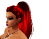 red high pony tail hair