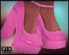 Latex Pink Doll Shoes