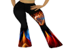 skull fire pants