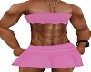 pink male skirt set