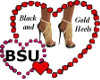 BSU Black N Gold Heels