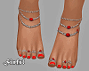 Red Feet Jewerly + Nail